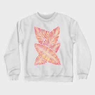 Pink Banana Leaves Crewneck Sweatshirt